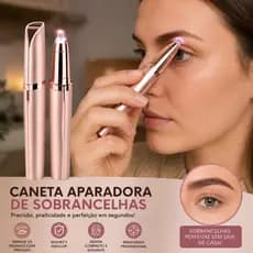 Caneta Depiladora Elétrica Hipoalergênica Sobrancelha Portátil