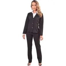 Conjunto Social Blazer e Calça Terninho Feminino em Two Way