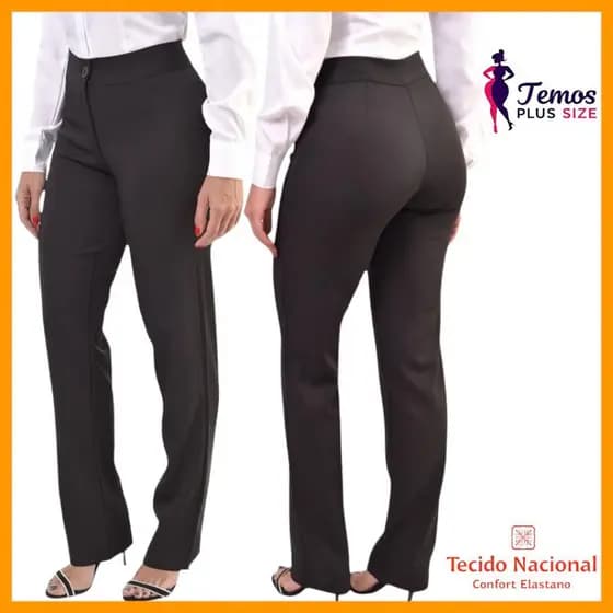 Calça Social Feminina para Escritório Recepcionista Secretária