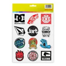 Adesivos de Marcas de Roupa / Skateboard / Skate streetwear— 12 Unidades Decorativas em alta qualidade