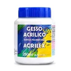 Gesso Acrílico Para Tela Pintura Óleo Branco Acrilex 250ml