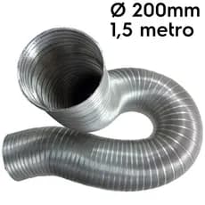 Tubo Semi Rígido em alumínio 200mm com 1,5m