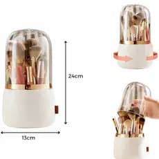 Organizador de Pincéis Giratório 360° para Maquiagem