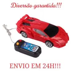 Carrinho de Controle Remoto Ferrari Com Fio Brinquedo Infantil Menino Speed Color