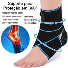 1 Faixa Estabilizadora De Tornozelo Tensor Tendinite Fascite Plantar Compressão Dor Tendão Aquiles