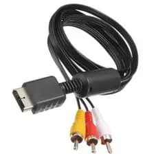 Cabo Av Audio E Video Rca Para Playstation 1, Ps2 E Ps3 1.80 Metros
