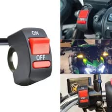 Botão Interruptor On/off Farol Auxiliar Milha Moto Novo Liga