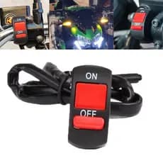 Botão Interruptor do Pisca Alerta Com Suporte Guidão Universal Para Moto Envio Já