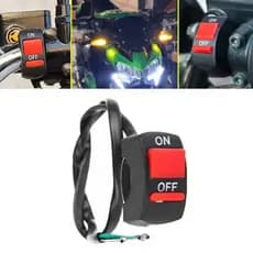Botão Pisca Alerta Universal para Moto C/ Fixação Titan Bros Xre Xtz Tenere