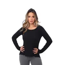 1 Camisa Tapa Bumbum Manga Longa Em Viscolycra Academia Ginástica C04