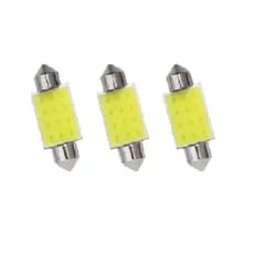 Kit 3 Lâmpadas Torpedo 39mm Universal, Teto, Placa