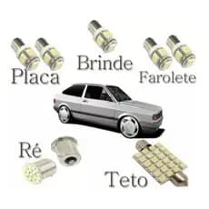 Kit Lâmpada Led Automotiva P/ O Gol, Parati, Voyage Quadrado