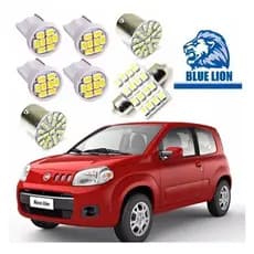 Kit Lâmpada Led Novo Fiat Uno Vivace Way Sporting