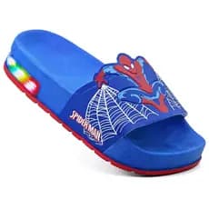 Chinelo Slide Infantil Do Homem Aranha Com LED na Traseira Pronta Entrega Envio Imediato