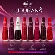 Kit Esmalte Vermelho Ludurana - Esmaltes Atacado - Ideal para Unhas Manicure Nail