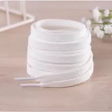 10 Pares De Cadarço Chato Algodão De 1,20 Cm