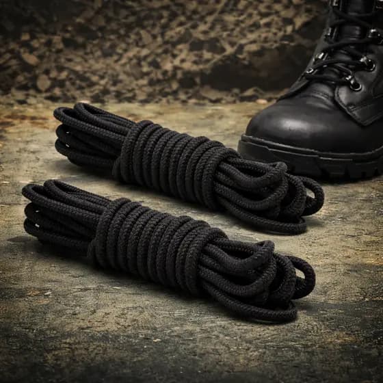 2 Pares Cadarço Para Coturno Bota Redondo Militar 180cm