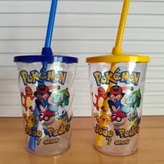 Copo Twister Pokémon Personalizado 500ml com Tampa e Canudo - Copo shake - Copo infantil