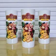 Kit Copo long drink Personalizado Rei Leão 350ml - Lembrancinhas para aniversário e eventos