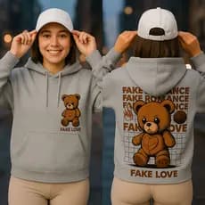 Moletom Blusa se Frio FAKE ROMANCE FAKE LOVE Lançamento Promoção