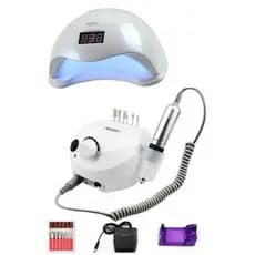 KIT CABINE SUN 5 LED UV 48W + LIXADEIRA PORQUINHO PROFISSIONAL UNHA