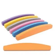 Kit 10 Lixas Unhas Bumerangue Polidoras Profissional