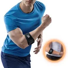 Cinta Tennis Elbow Epicondilite Braço Compressão Ajustável Articulada Cotoveleira Confortável