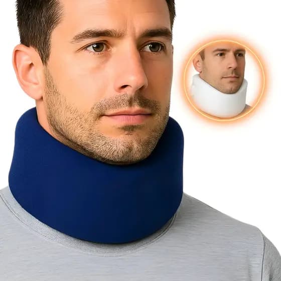 Colar Cervical Ortopédico Espuma Noturno Ideal: Uso Dia e Noite Alívio Dores