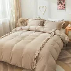 Capa de Edredom King 2,80 x 2,70 Algodão Com Fronhas 200 Fios Luxo Duvet