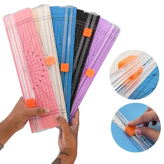 Guilhotina Cortador De Papel A4 Portátil Fácil Manuseio Escritório