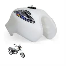 Tanque de Combustível Plástico 11 Litros Cg 125 Cargo Fan Titan 2000/08 Azul Branco Preto Verde Vermelho