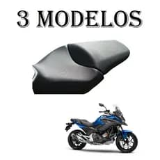 Par Capa Do Banco Honda Nc 700 / Nc 750 - Antiderrapante / Fibra Carbono / Bolinha