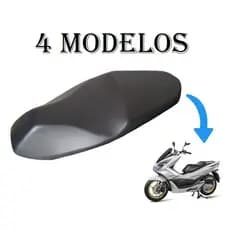 Capa do Banco Honda Pcx 150 No Modelo Original / Antiderrapante  / Caramelo - Bege / Fibra de Carbono
