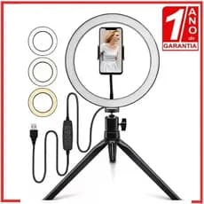 Ring Light 10  26cm Iluminação Profissional Led Selfie Tripé