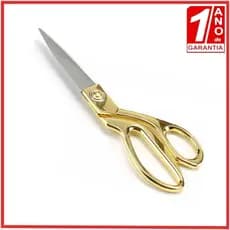 Tesoura de Alfaiate 8" ou 10" Forjada Reforçada Pesada Preta ou Dourada Profissional