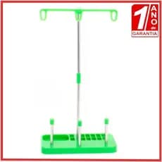 Porta Fio 3 Cones Metal Cor Verde Máquinas De Costura