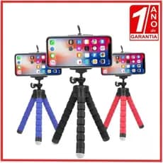 Mini Suporte tripé De Mesa Escalavel Para Celular Gira 360º