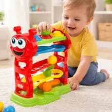 Brinquedo Didático Baby Peia Centopeia Rampa Bolinhas Colorido