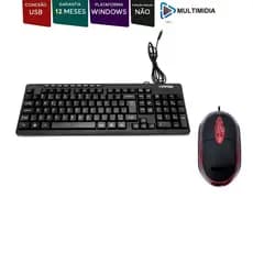 Kit Teclado E Mouse Home Office 2 usb