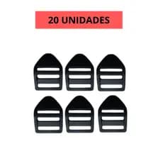 Regulador 3 cm  tipo castelo  preto Para Alca De Mochila 20 unidades