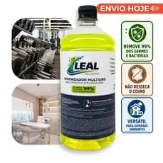 LEAL Higienizador de Couro Pet 1L | Limpeza Profissional para Cadeiras e Poltronas