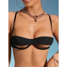 cropped gabi decotado no seio top moda festa balada diferente fashion primavera verão alça fina valoriza o seio