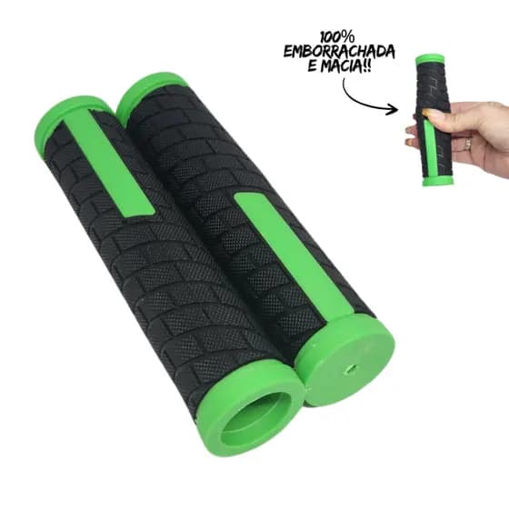 Punho Luva Manopla Para Bicicleta Emborrachada NITRUS Confortável Varias Cores