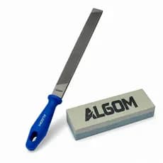 KIT Lima para Enxada e Pedra de Afiar Amolar Algom - OFERTA