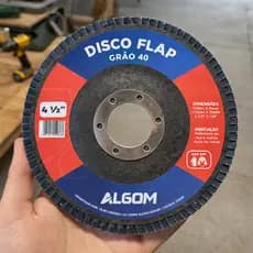 Kit 10 E 5 Unidades Disco Flap 115mm (4.1/2) Profissional Aço e Inox - Grão 40 - 60 - 80 - 100 - 120