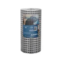 Tela Soldada Alvenaria/Fachada Galvanizada Fapol 1,24mm (Malha 2,5x2,5cm) 1m X 25m Algom