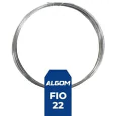 ARAME GALVANIZADO BWG 22 ROLO COM 10M ALGOM KIT 5 /10UN