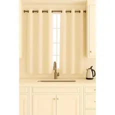 Cortina De Oxford Para Cozinha Palha 2.00 x 1,40m Para Janela