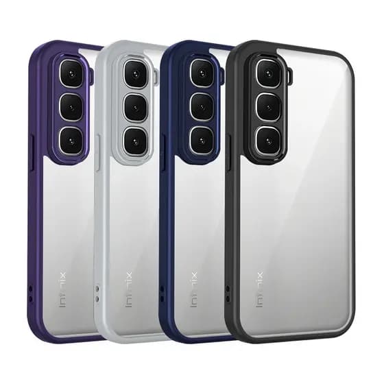 Capa De Silicone Transparente Cor Caramelo Infinix Hot 70 60 Pro Plus + 60i 50i 40i 30i 4G 5G Invólucro TPU Pára-Choques