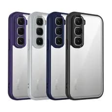 Capa De Silicone Transparente Cor Caramelo Infinix Hot 70 60 Pro Plus + 60i 50i 40i 30i 4G 5G Invólucro TPU Pára-Choques